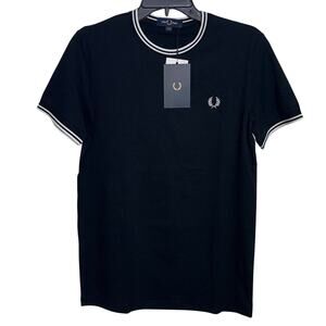 Fred Perry Twin Tipped T-Shirt black/white small  $70